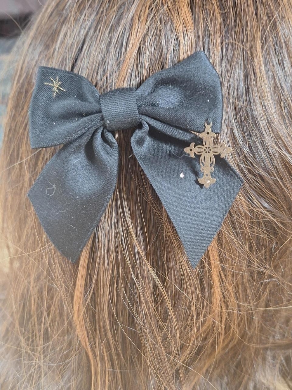 Alice and the Pirates Black Hair Bow Clip | Gothic Lolita